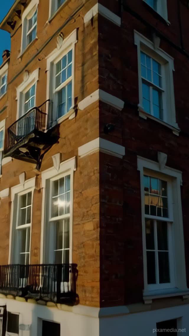 Twilight over Belgravia Brick - Architecture & Interior AI stock